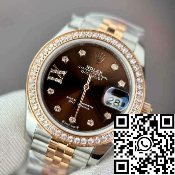 z4891870380381 f9a97eb07537e61127fc1318f1e9aba0 Replika Rolex Lady-Datejust 28 279171-0003 Chocolate dial EW Factory Best Edition