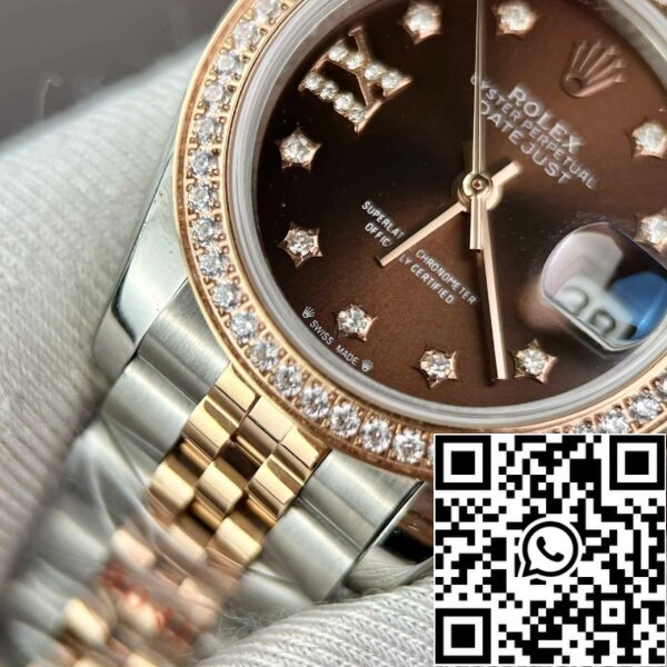 z4891870387351 cc07e7592e807bd6c197001907a317f4 Replica Rolex Lady-Datejust 28 279171-0003 Chocolate dial EW Factory Best Edition