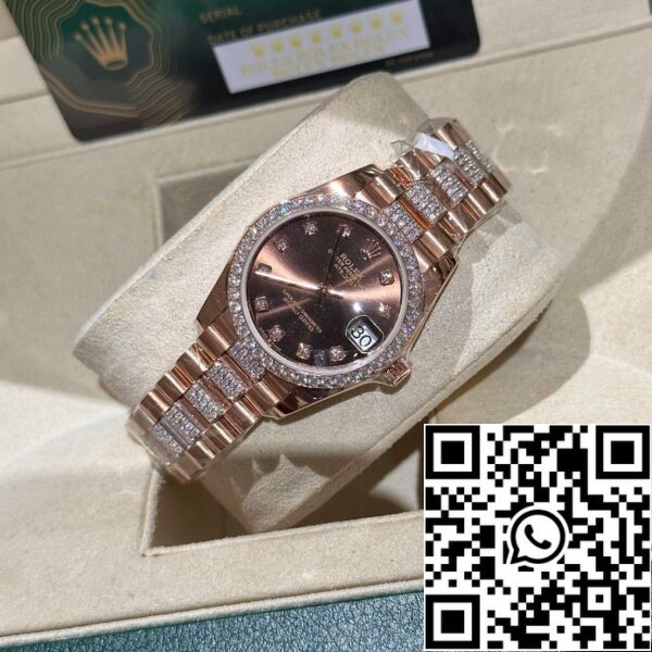 z4992332917957 b0d04bc5c7816e12834e75ace0c67797 1 3369966d bd62 4fa4 b20c 2c62719e7a60 Rolex Datejust 31 278275 kääritty 18k nousi kultaa ja timantteja 1:1 paras painos