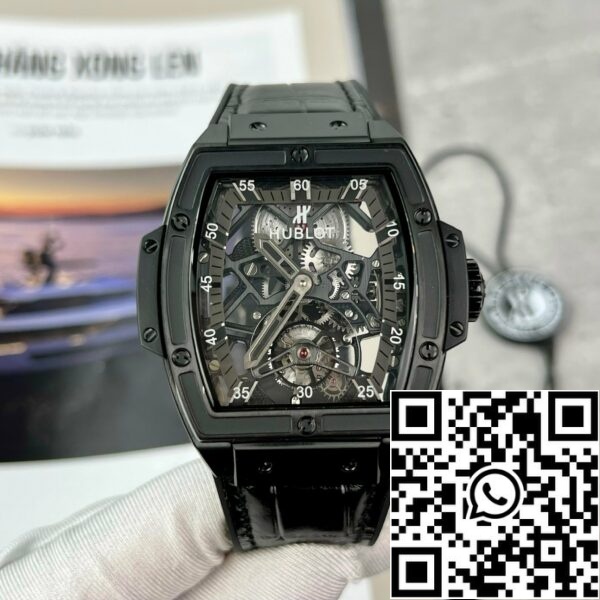 z4992877662394 bcc4ae7097d2856855788076b6764e98 Replica Hublot Masterpiece Tourbillon 906.ND.0129.VR.AES12 1:1 Mejor Edición Negro PVD Suizo HUB 9006