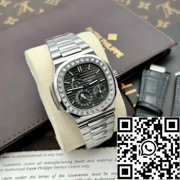 z5028880049020 6091a9d04af7db8c0e2468e0169bb463 Patek Philippe Nautilus 5712GR 1:1 Best Edition GR Factory Grey Dial