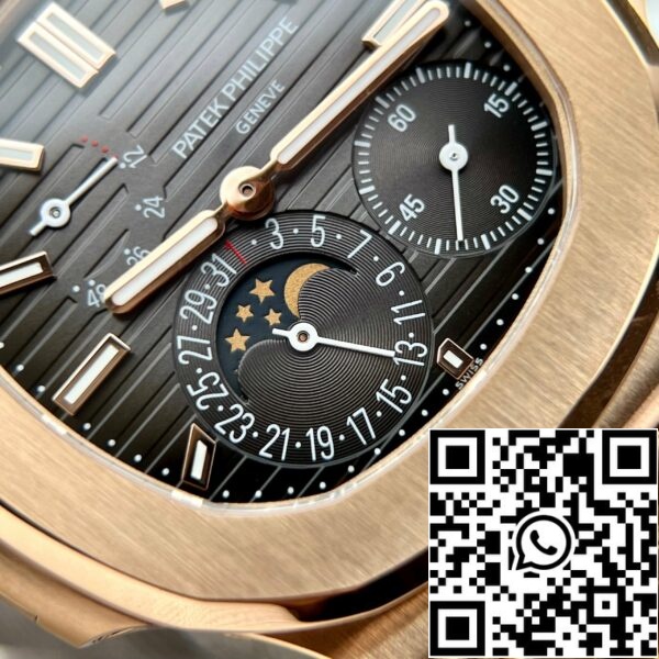 z5028884186061 0cc2869e2ac4bd2de24e625357494c24 Replica Patek Philippe Nautilus 5712/1R-001 egyedi számlap PPF V2