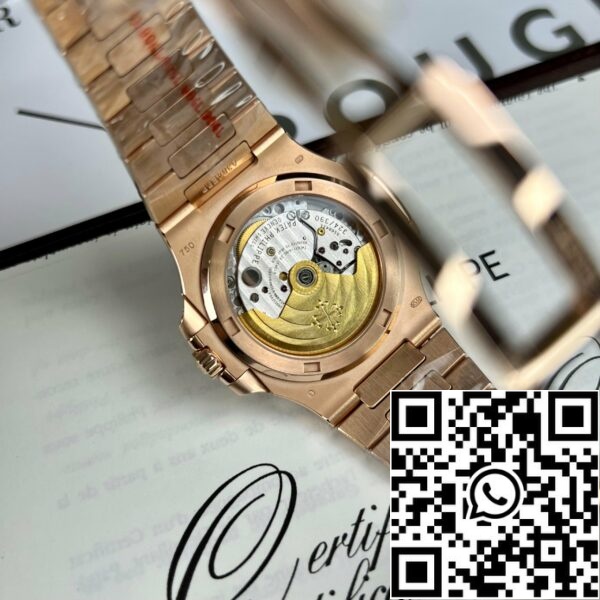 z5029364548063 cae8d5f11a900c637c78bf33c12d5f9a Patek Philippe Nautilus 5711 18k rose gold 1:1 legjobb kiadás PPF gyár egyedi Ruby Stone