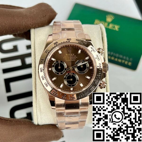 z5029373708478 dbc4fe4eeeb22cd804affed2b79d453c c3328f71 65f1 4136 a762 a6678e1607a5 Rolex Cosmograph Daytona 116505 шоколадный циферблат 1:1 лучшее издание BTF 18k розовое золото