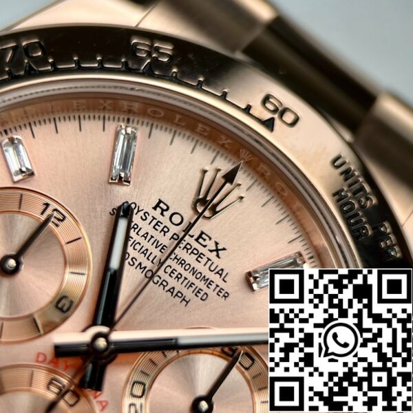 z5029462329775 bd649df43806faecffb345e418cd261a 9cd87ed8 9abd 46e3 8b4a 32eff9cddf69 Реплика Rolex Cosmograph Daytona 40mm Everose gold 116505 1:1 най-добро издание BTF