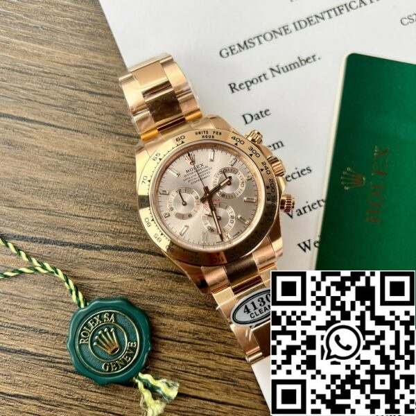 z5218961547908 e22a11eef8c1b98666e5414e1ddba92e Rolex Cosmograph Daytona 40mm Everose gold 116505 1: 1 Най-добро издание Чиста фабрика Най-нова версия