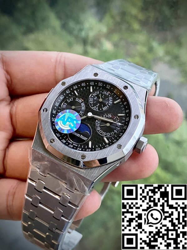 z5219526077374 dc74bb7df683c45f9b80be150ab7a560 skalad Audemars Piguet Royal Oak 26574 1:1 Best Edition APS Factory Svart urtavla