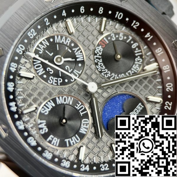 z5219530358885 76f1c9824f91ce572128d06538984579 Audemars Piguet Royal Oak 26579CE.OO.1225CE.01 1:1 Best Edition APS Factory Quadrante nero