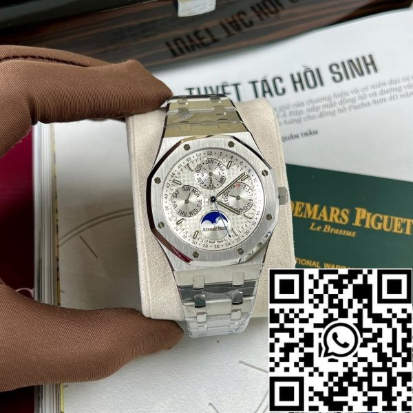 z5219535490770 d70a82af315c6d5c5103e0efcce633ad Audemars Piguet Royal Oak 26574ST.OO.1220ST.001 1:1 Best Edition APS Factory Cadran blanc