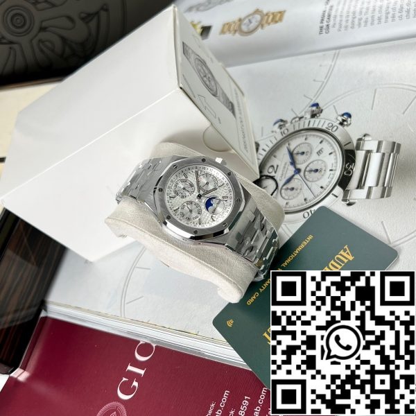 z5219535508345 18482cd1f25953686f94220ccd6d5a9f Audemars Piguet Royal Oak 26574ST.OO.1220ST.001 1:1 Best Edition APS Factory Vit urtavla