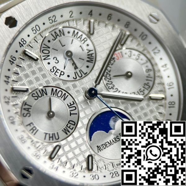 z5219535526804 2c999100f702c528635339e909d8ea35 Audemars Piguet Royal Oak 26574ST.OO.1220ST.001 1:1 Best Edition APS Factory Cadran blanc