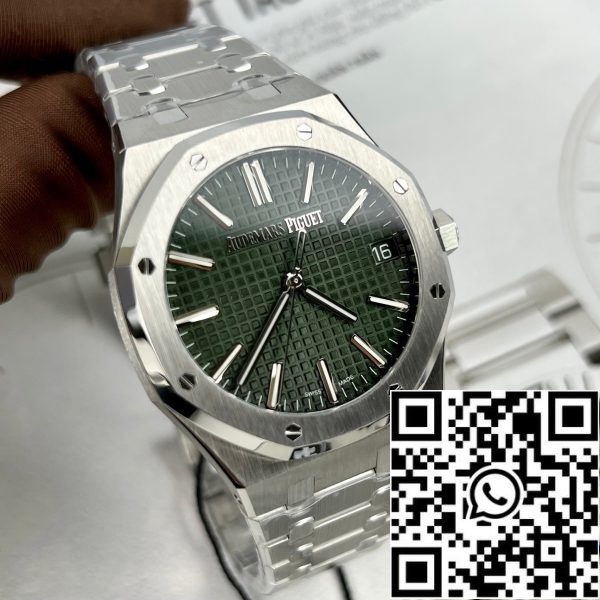 z5222200218809 33001b6762500aaae2f152455d6c9241 Audemars Piguet Royal Oak 15510ST.OO.1320ST.04 1:1 Best Edition ZF Factory Green Dial Noua versiune