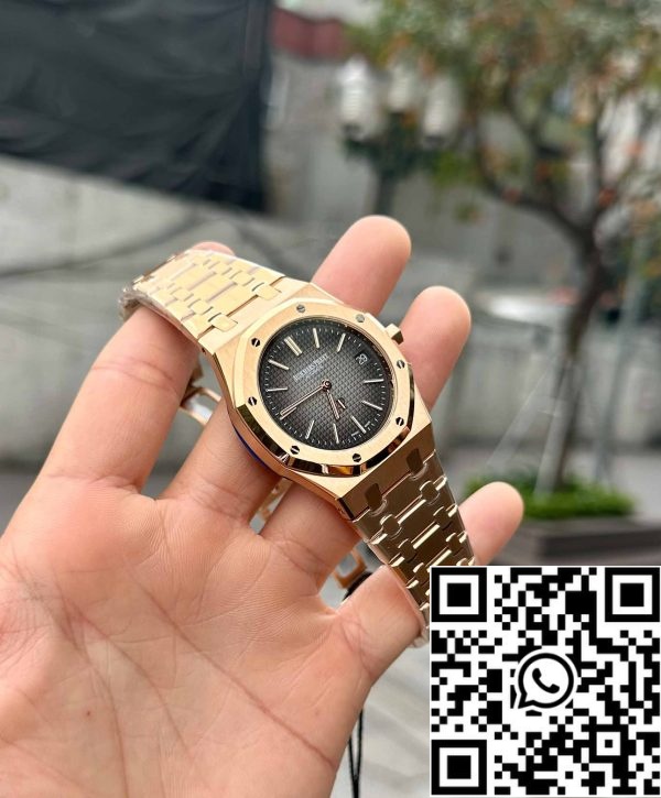 z5244134396226 0f7b0a4a943568e3fd08755b74257d6a Audemars Piguet Royal Oak 16202OR.OO.1240OR.01 1:1 Best Edition ZF Factory Tarcza szara