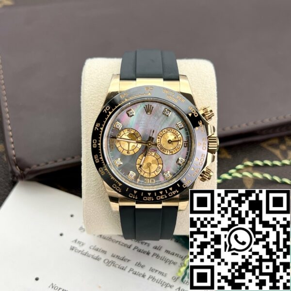 z5263507790267 7e4694fe22782acfaf02b920a75150f6 Rolex Daytona 116518 Mother of Pearl Black 1:1 najlepsza edycja BT Factory