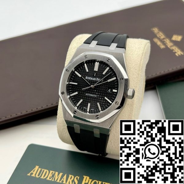 z5263557490679 fab095c175c6f06b3151c4400ea825d2 Audemars Piguet Royal Oak 15400 1:1 Best Edition APS Factory Black Dial