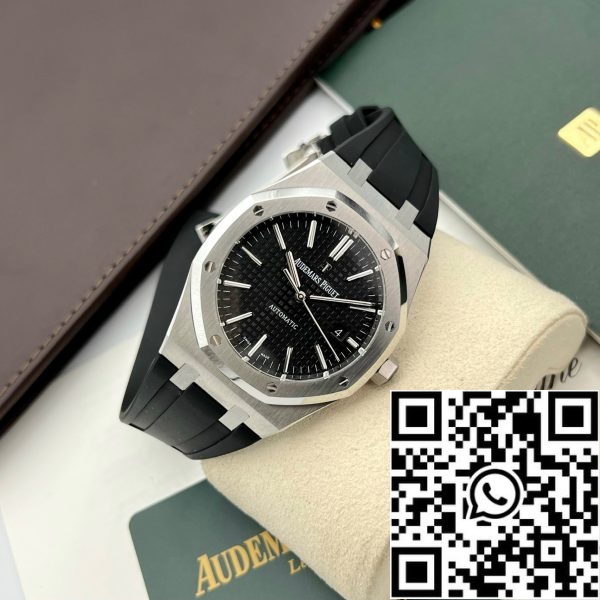 z5263557496489 cfce711118063229f61bc6825f13d8828c Audemars Piguet Royal Oak 15400 1:1 Best Edition APS Factory Musta kellotaulu