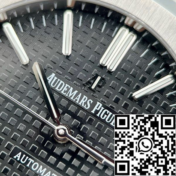 z5263557520261 ca9149887c7f8a6a79de3abcb5794e58 Audemars Piguet Royal Oak 15400 1:1 Best Edition APS Factory Musta kellotaulu