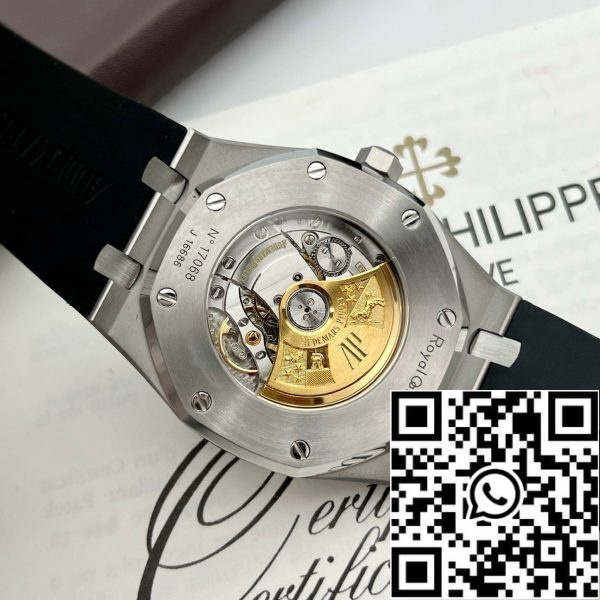 z5263557539600 4449f1a332d40ee3c269c16b30fa24d4 Audemars Piguet Royal Oak 15400 1:1 Best Edition APS Factory Musta kellotaulu