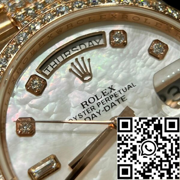 z5270468247212 b65c6852f04e4c3bc17a0efc86ec131a 2838e312 1287 4de8 a5d8 12a5b35c2374 Rolex Day-Date M128345RBR-0030 Mother of Pearl 1:1 Best Edition по поръчка 18k и моисанит