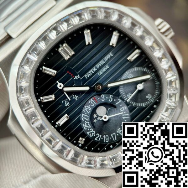 z5270694358862 460bbe9702a781695f4b58a2a0997726 Patek Philippe Nautilus 5712/1R-001 1:1 Best Edition GR Fabrieksblauwe Wijzerplaat en Steen