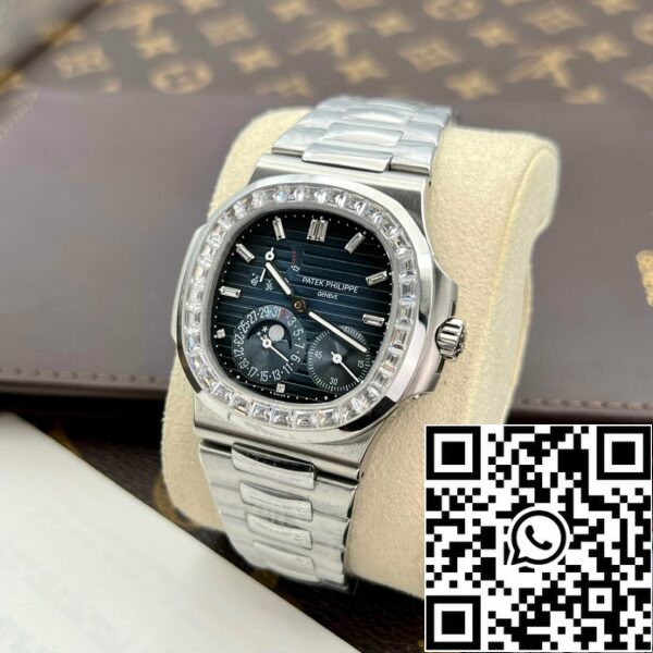 z5270694366602 2f40fdea7a1b7914cc423ce3c99d1078 Patek Philippe Nautilus 5712/1R-001 1:1 Best Edition GR Factory Blue Dial und Stein