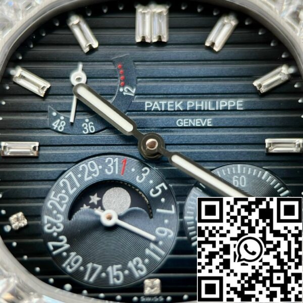 z5270694463085 9176b874a9c50b53ce52169f5ffd2198 Patek Philippe Nautilus 5712/1R-001 1:1 Best Edition GR Factory Cadran albastru și piatră