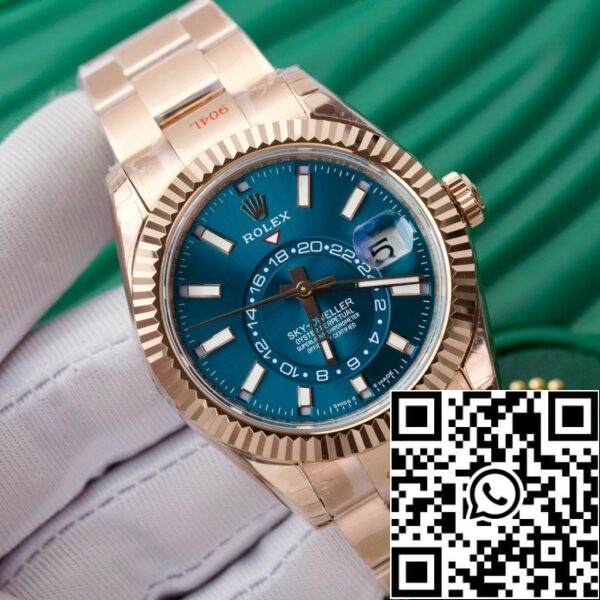 z5272221390113 03aceab7f3b602eb372ce104a7bf7da8 Rolex Sky Dweller M336935-0001 Everose guld V2 Best 1:1 Edition Noob Factory