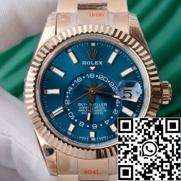 z5272221391404 8220b7bbce9ab5fd7ae71ae6a0e5f6d5 Rolex Sky Dweller M336935-0001 Everose gold V2 Best 1:1 Edition Noob Factory