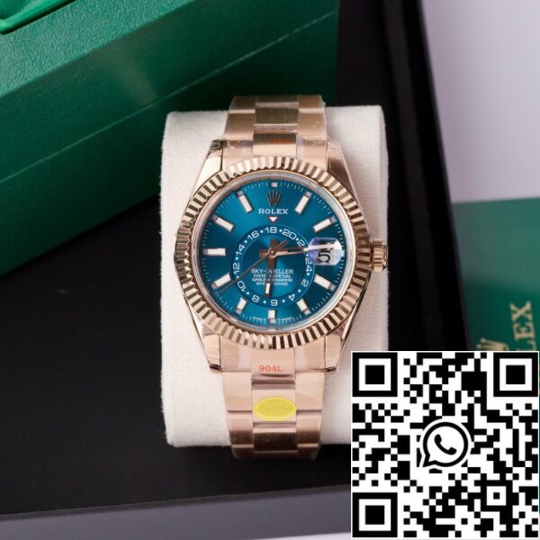 z5272221402566 1b401da13ba4c1737899b80739241893 Rolex Sky Dweller M336935-0001 Everose guld V2 Bästa 1:1 Edition Noob Factory