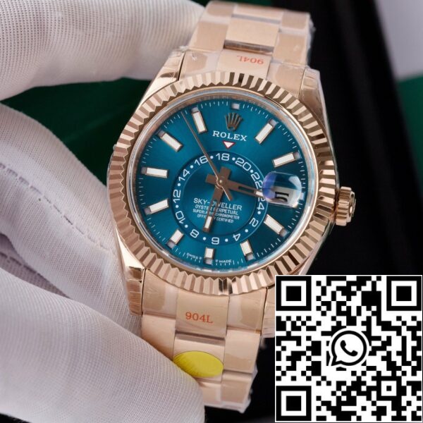 z5272221409634 e0ce0836f439d1ce8c90d1cd0377e148 Rolex Sky Dweller M336935-0001 Everose gold V2 Best 1:1 Edition Noob Factory