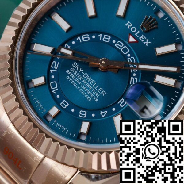 z5272221477366 0cfbbb871ecfc023c83291b79c0358b9 Rolex Sky Dweller M336935-0001 Everose guld V2 Bästa 1:1 Edition Noob Factory