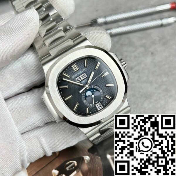 z5272953666903 32a643b59bee0915ce89f5d5ace9e020 Patek Philippe Nautilus 5726/1A-014 V2 1:1 Best Edition PPF Factory Blue Dial