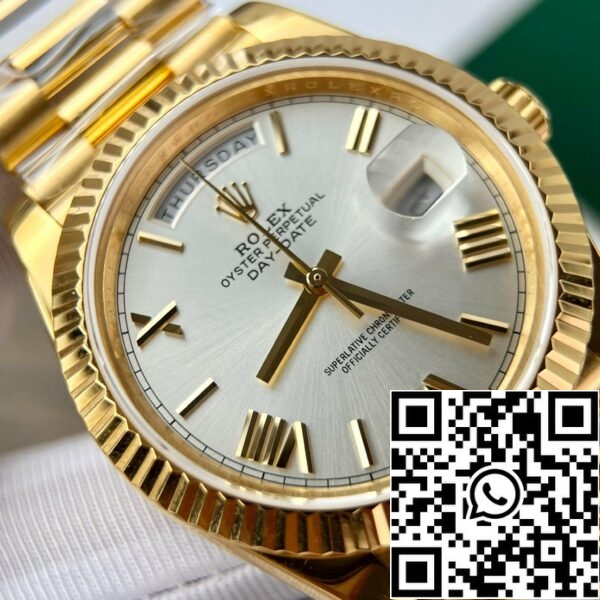 z5273284527253 fcb5bffd9702a89fb3c41d1adc3c9f84 56a89288 1cc1 4ba9 b096 9784badcd0ba Rolex Day Date 228238 40MM 1:1 best edition 18k gult guld silver romersk urtavla GM fabriksversion med motvikt