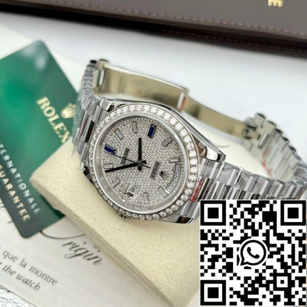 z5277951925374 030c818fb7fe60b4f7d8f911d76ba46a 7238ea77 bd15 452f 93ee 280df433f5f7 Rolex Day Date 40 228349RBR Bisel Diamantes Esfera 1:1 Mejor Edición GM Factory V2 Versión contrapeso