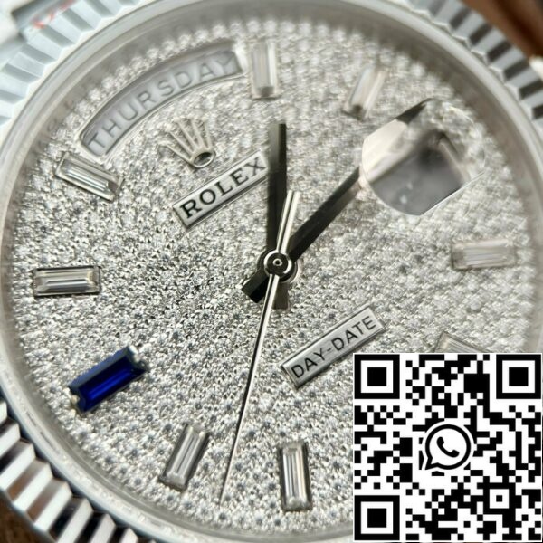 z5277959323918 4ac00c8c123b99f70a444eb37bbc620f 53665bc8 81b4 4dee 81e1 331aab621383 Rolex Day Date 40 228349RBR Pave Diamonds Dial 1:1 Best Edition GM Factory V2 vastapaino versio