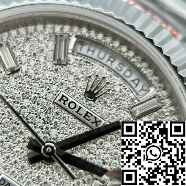 z527795959328512 2fec1835af989fe33c0bc35bc06e17f7 cbd2cba4 7269 4662 bdf3 ea2a1ec7b79f Rolex Day Date 40 228349RBR Pave Diamonds Dial 1:1 Best Edition GM Factory V2 Counterweight változat