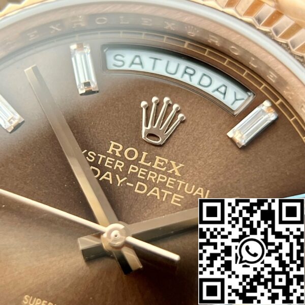 z5285992843406 56396561c22663c74ef086ec7c6117ba 3342599c 448a 4043 903d 04005aefe604 Rolex Day Date M228235-0003 18k золото с покрытием 1:1 Best Edition GM Factory V3 шоколадный циферблат противовес версия