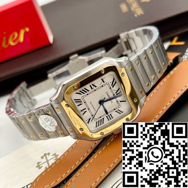 z5293355650095 e29efe2dffc62d1a9bb866ba454f5e5e Cartier De Santos W2SA0016 35MM 1:1 Best Edition BV Factory White Dial najnovejša različica 2024