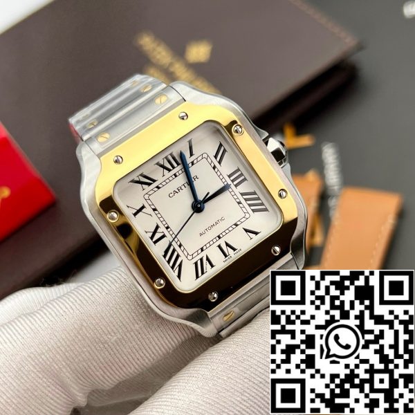 z5293355655364 bf51fd77cfeada69fa10c53bb8c9339f Cartier De Santos W2SA0016 35MM 1:1 Best Edition BV Factory White Dial nyeste 2024-version