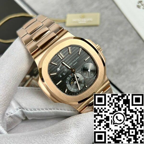 z5296252694971 2356c98b4bad487ccead835d846b6d79 Patek Philippe Nautilus 5712/1R-001 1:1 Best Edition GR Factory szürke számlap rózsaarany