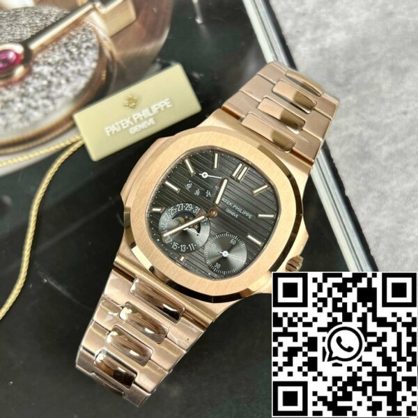 z5296252697223 0a5b63092fa8e86d9652ec13816cf215 Patek Philippe Nautilus 5712/1R-001 1:1 Best Edition GR Factory Grey Dial Rose Gold