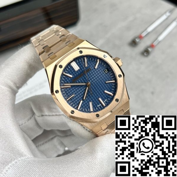 z5296257799320 95e1e60e696a1b52b45eb707ba7bd037 Audemars Piguet Royal Oak 15510 1:1 Best Edition APS Factory Blue Dial rose gold