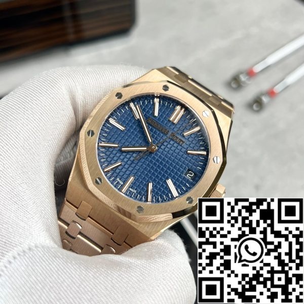 z5296257811183 86820d69505b7136680020504cba06f1 Audemars Piguet Royal Oak 15510 1:1 Best Edition APS Factory Μπλε καντράν ροζ χρυσό