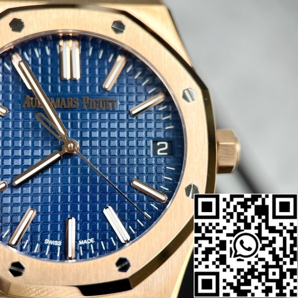 z5296257818519 886d75c8b617f5b8b220975985dbe53e Audemars Piguet Royal Oak 15510 1:1 Best Edition APS Factory Cadran bleu or rose