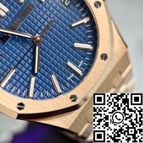 z5296257828712 78322c546e15945b8c5f947227a89c28 Audemars Piguet Royal Oak 15510 1:1 Best Edition APS Factory Blue Dial розово злато