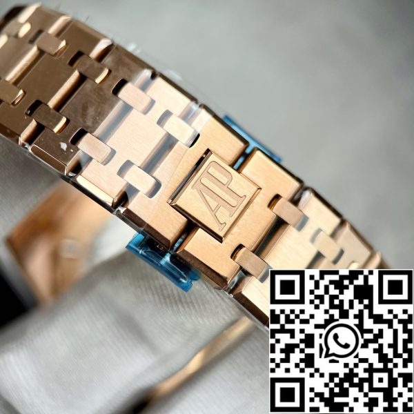 z5296257909155 b1a6bf76d70e8ddc5896142c9975aa17 Audemars Piguet Royal Oak 15510 1:1 Best Edition APS Factory Blå urtavla roséguld