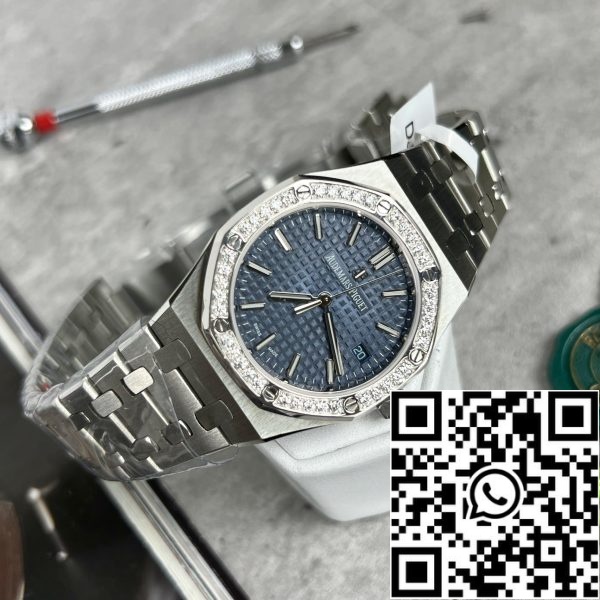 z53000019252524140 51b5ac36909014824a81a81a7b7b5c56bd9eefb Audemars Piguet Royal Oak 67651IP.ZZ.1261IP.01 1:1 Best Edition ZF Factory Blue Dial Moissanite