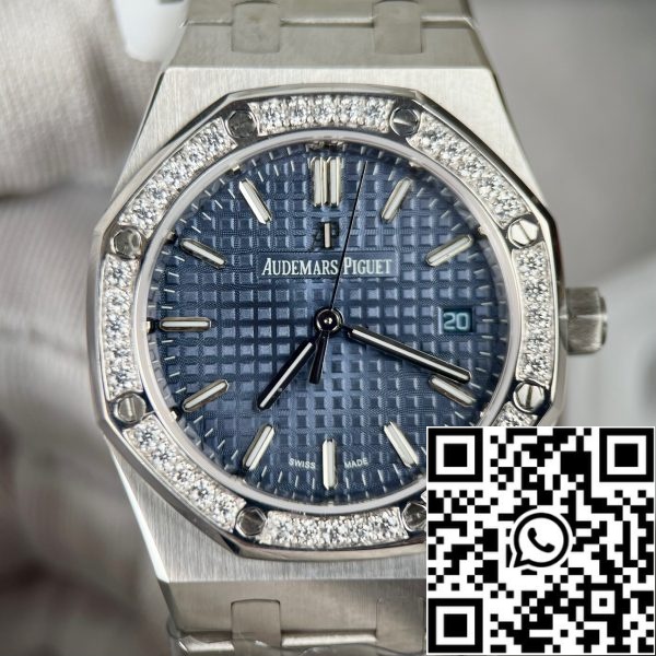 z5300192578996 6e5909828b8168bf3d0dd6b48d7c3de3 Audemars Piguet Royal Oak 67651IP.ZZ.1261IP.01 1:1 Mejor Edición ZF Factory Esfera azul Bisel moissanita