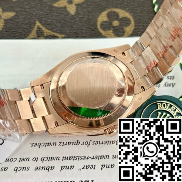 z5300282846153 b63f2ed414d053b6d1a6732b1d79a0a3 8e180fb7 f2ff 4e81 85b0 dba166192328 Rolex Day Date m228235-0036 personalizado em ouro Everose de 18k 1:1 melhor edição GM Factory mostrador Moissanite