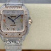 z5330881533014 db8e4ca9f43123333dd8d3b5df2231c63e Santos De Cartier Diamond ρολόγια Αριθμητικό χρώμα Rose Gold Dial 1:1 Best Edition AMG Factory Swarovski Stone